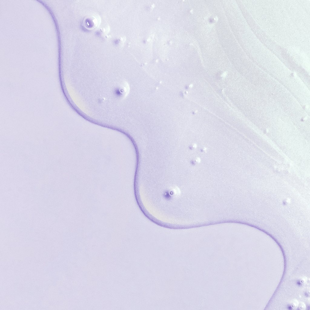 Purple background with soapy middle