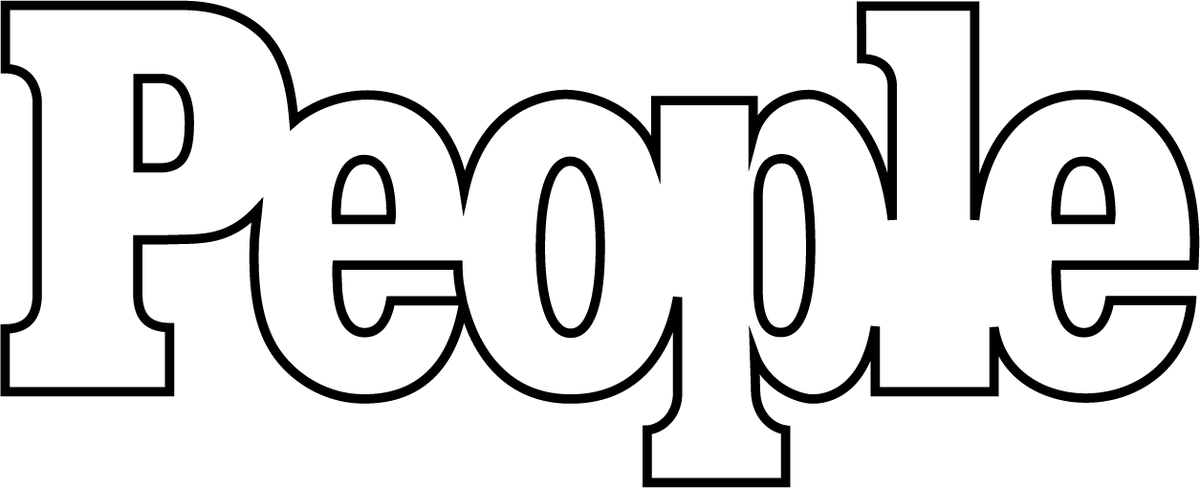 Black outline of the word 'People' on a white background